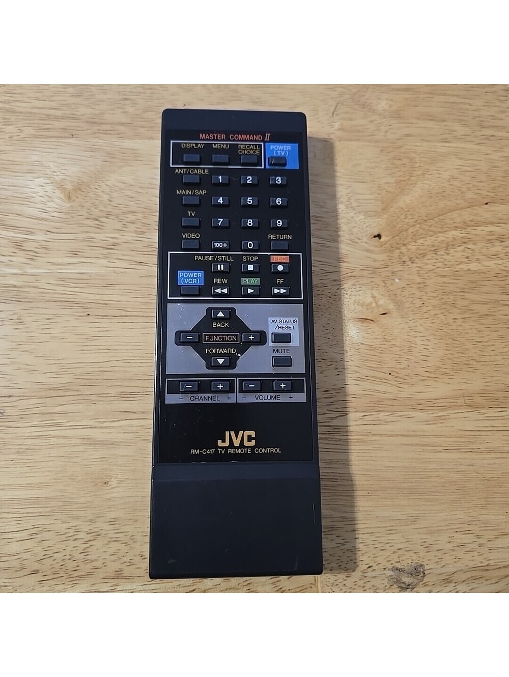 JVC RM-C417 Remote Control Tested And Cleaned